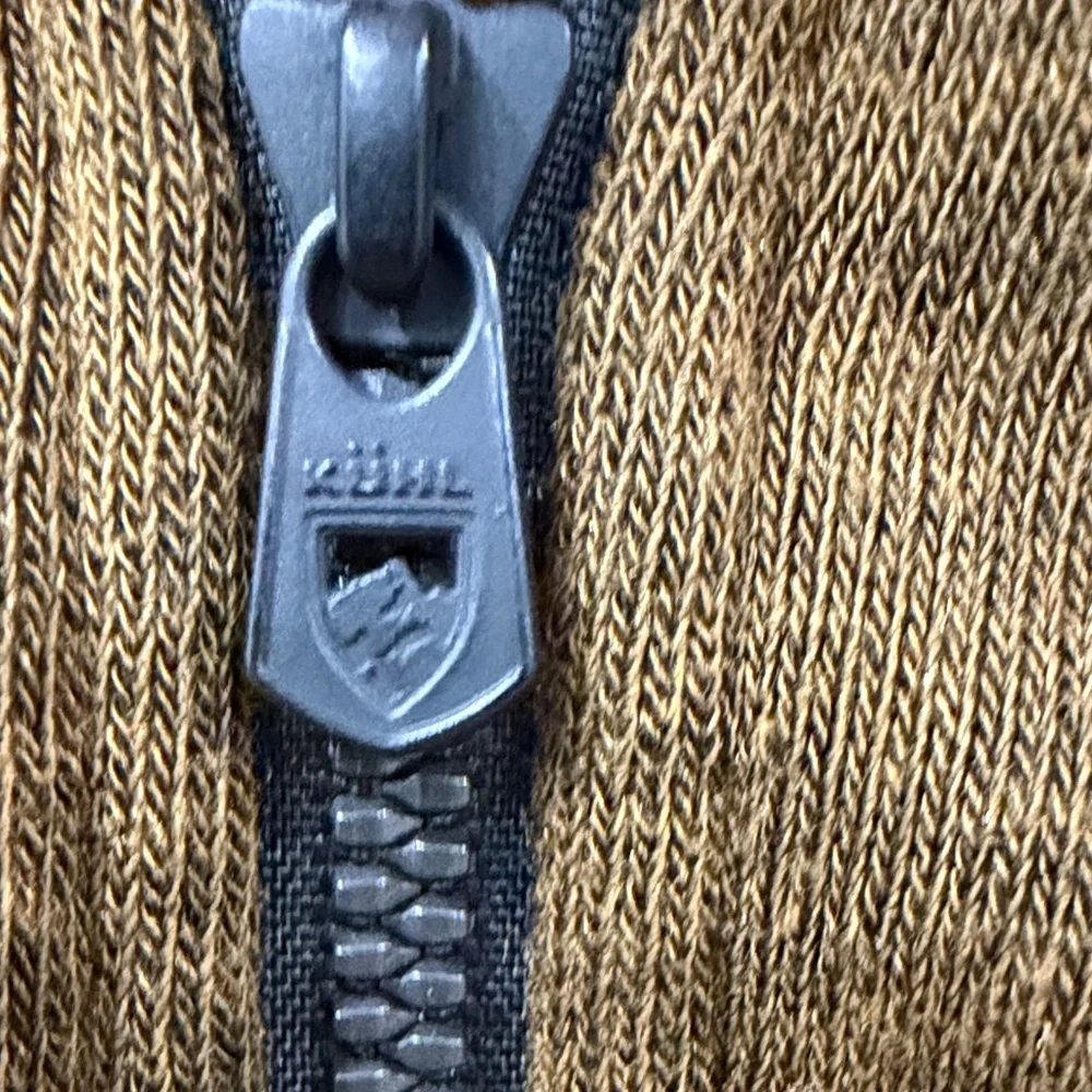 EUC Kuhl Revel Brown Quarter-Zip Sweatshirt - Picture 6 of 7